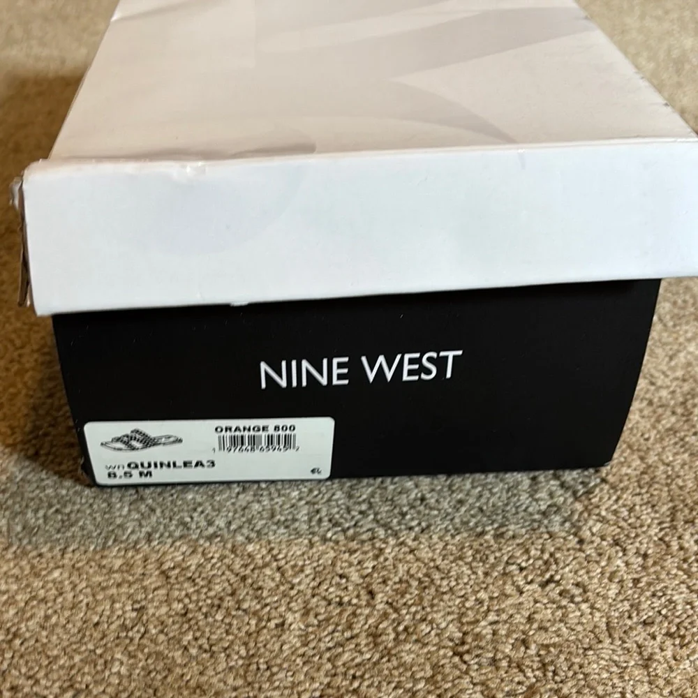 NIB Nine West Quinlea Flat Strappy Sandals sz 8.5